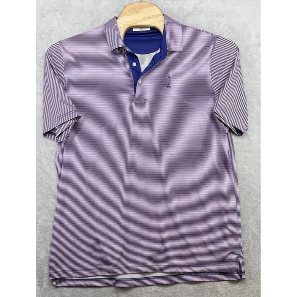 Lamp Post‎ Collection Shirt Striped Multicolor Golf Performance Men's Size L